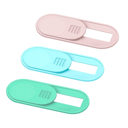 Webcam Cover Slide, Ultra Thin Phone Camera Cover, Camera Cover Blocker for Macbook, iMac, Laptop, Desktop, Pc, iPad, iPhone, Smartphone Protect Your Visual Privacy Security (Pink/Blue/Green-3 Pack)