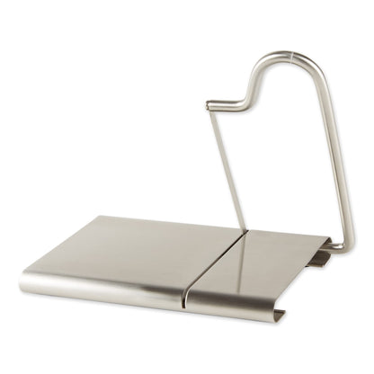 RSVP International Endurance Collection Cheese Slicer, Guillotine Style Sleek Modern Design, Stainless Steel Blade, Non-Skid Feet, Dishwasher Safe, 7x5.25" Base, 4" Blade