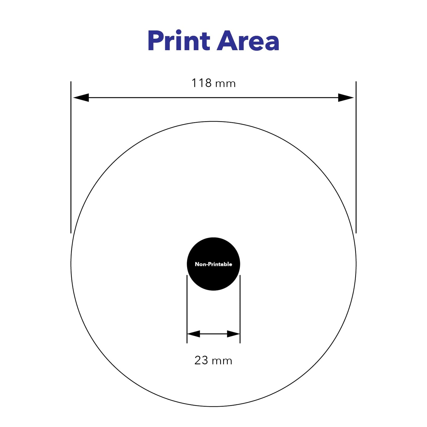 Verbatim DVD-R Blank Discs 4.7GB 16X DataLifePlus White Inkjet Printable Recordable Disc Hub Printable - 100pk Tape Wrap 97016