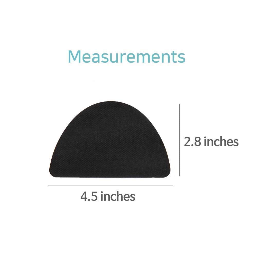 Shoe Toebox Toeburst Blowout Hole Prevention Insert/Patch (Black)