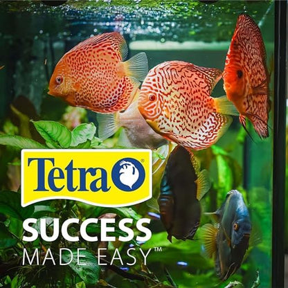Tetra Bubbling LED Aquarium Kit 1 Gallon, Hexagon Shape, With Color-Changing Light Disc
