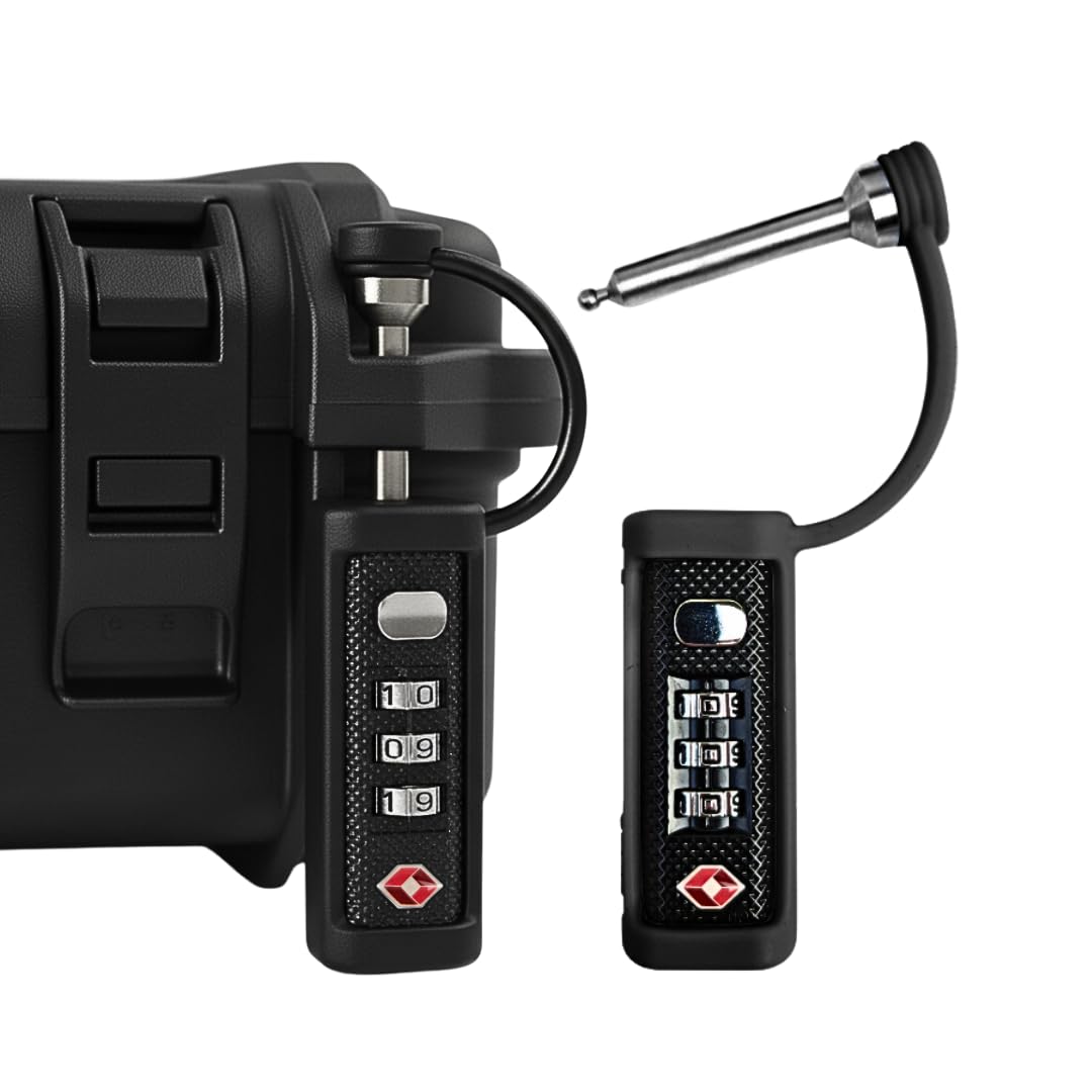 Cedar Mill TSA Approved Handgun Case Lock – Durable, Cut-Resistant Security TSA Locks for Gun Case, Pistol Case, Revolver Gun Case or Firearms – Child-Safe Trigger Locks for Rifles and Shotguns