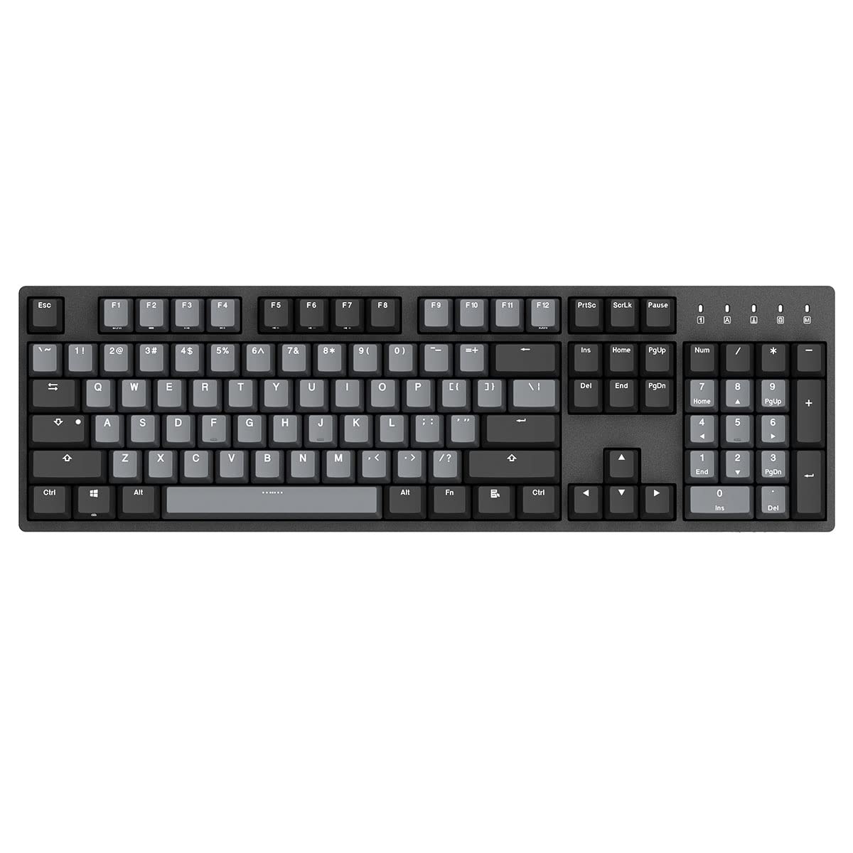 DURGOD Heavy Duty Mechanical Keyboard with Cherry MX Brown Switches N-Key Rollover 104 Keys(PBT Keycaps) Type C Interface for Gamer/Typists/Office/Home (Space Grey，ANSI/US)