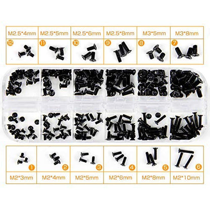 Akuoly Laptop Screw Set Notebook M2 M2.5 M3 Replacement Screw Kit 240 Pieces for Dell Samsung IBM HP Sony Toshiba Gateway Acer Lenovo Laptops