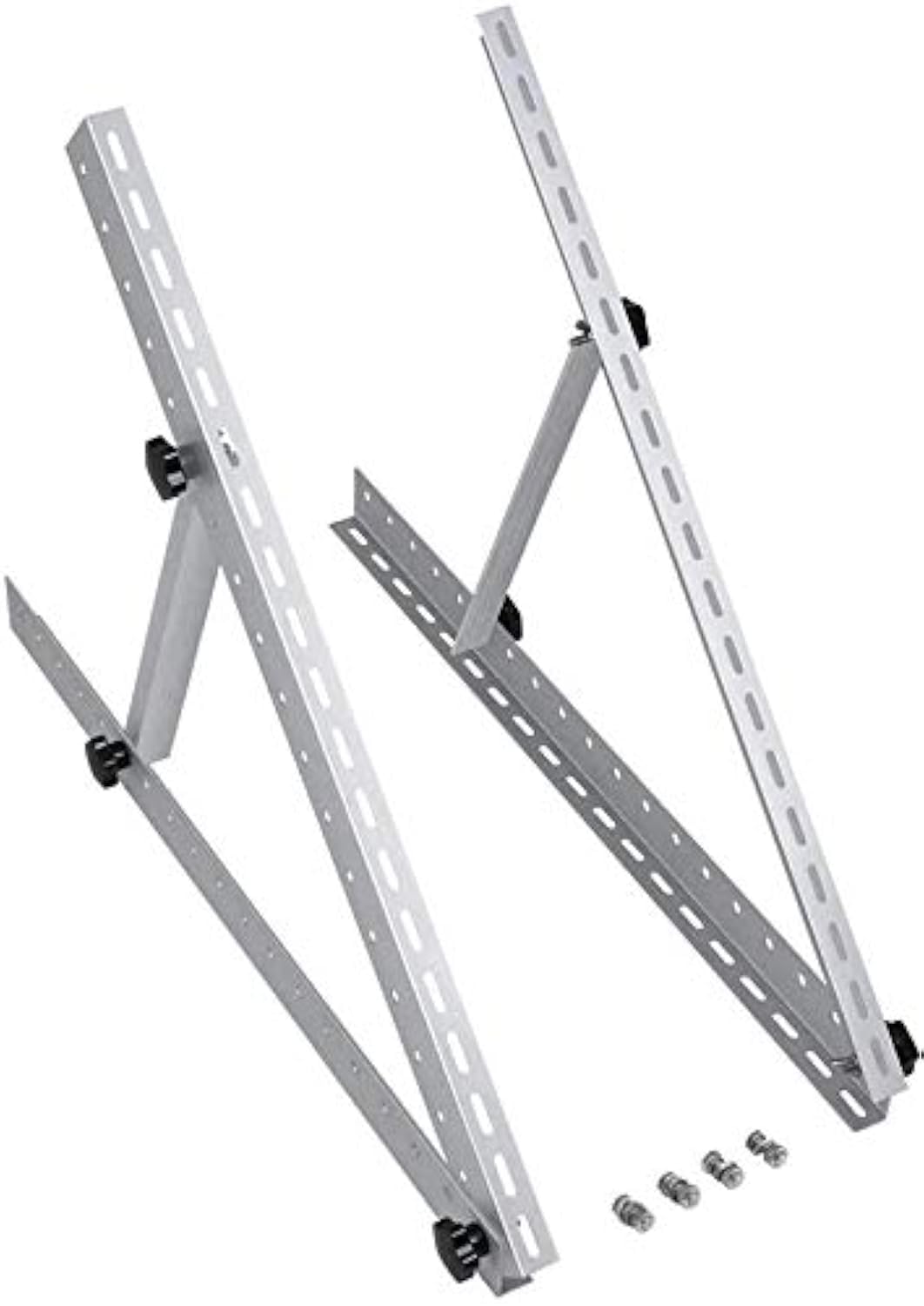 BougeRV 28in Adjustable Solar Panel Tilt Mount Brackets with Foldable Tilt Legs, Solar Panels Mounting Support up to 100 150 200 Watt Solar Panel for Roof, RV, Boat, and Off-Grid