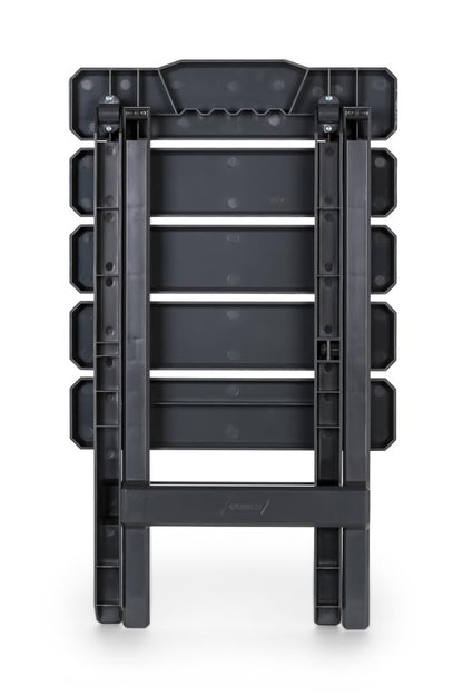 Camco 51881 Adirondack Portable Outdoor Folding Side Table, Perfect for The Beach, Camping, Picnics, Cookouts & More, Weatherproof & Rust Resistant - Charcoal