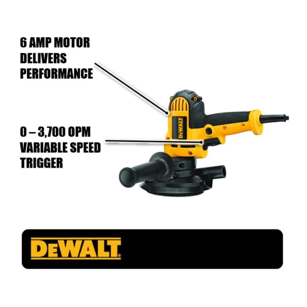 DEWALT Rotary Sander, Variable Speed, Dust Shroud, 5-Inch (DWE6401DS)