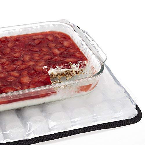 FlexiFreeze Party Mat Chiller - Food Cooling Buffet Cooler for Cold Serving Blue (19" x 15")