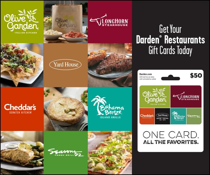 Darden Celebrate Gift Card $50