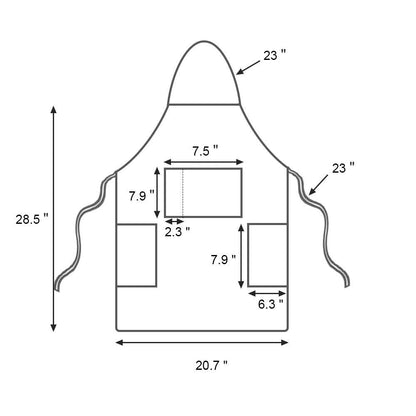 FreeNFond Kids Apron Adjustable Child Apron with 4 Pockets for Baking Painting