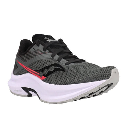 Saucony Women's Axon Road Running Shoe, Grey/Pink, 5