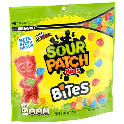 SOUR PATCH KIDS Bites Soft & Chewy Candy, 12 oz