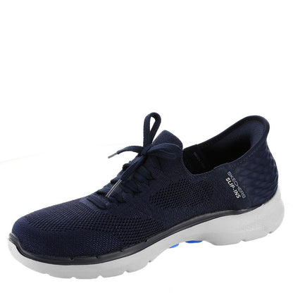 Skechers Women's Hands Free Slip-ins Go Walk 6-Lovely Day Sneaker, Navy/Blue, 9.5