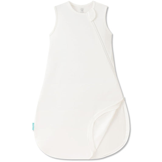 PurComfy Supersoft Sleep Sack 0.5 TOG, Premium Bamboo Viscose Baby Sleeping Bag, Lightweight Sleep Sack 6-15 Months (Cream)