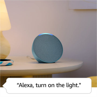 Amazon Echo Pop (newest model), Our smallest Alexa speaker, Fits in any room, Charcoal