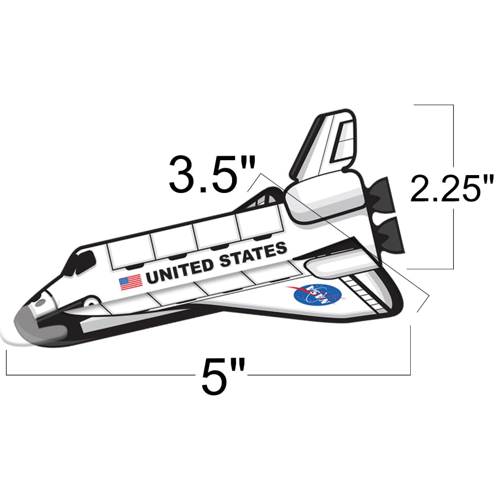 ArtCreativity Space Shuttle Gliders, Set of 24, Flying Toys for Boys & Girls, Made of Foam Material, Outdoor Toys for Children, Outer Space Party Favors for Kids, Great for Indoor & Outdoor Play