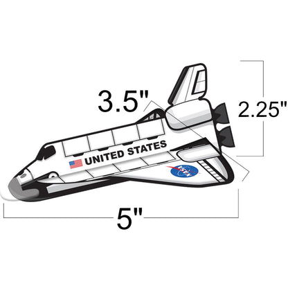 ArtCreativity Space Shuttle Gliders, Set of 24, Flying Toys for Boys & Girls, Made of Foam Material, Outdoor Toys for Children, Outer Space Party Favors for Kids, Great for Indoor & Outdoor Play