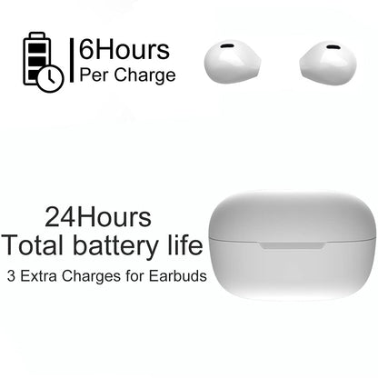 eleror Invisible Earbuds Bluetooth Mini Size, Wireless Earpiece Semi-in-Ear Ear Buds for Small Ear with Clear Sound, Comfortable Fit for Work, Home, Outworks