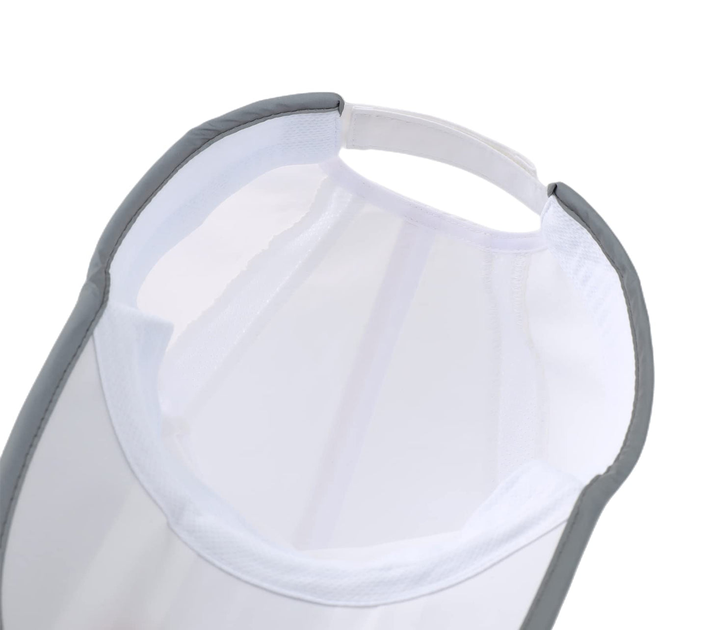 Connectyle Foldable Mesh Sports Cap with Reflective Stripe Breathable Sun Runner Cap (White)