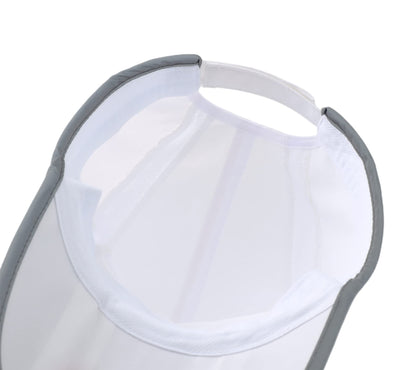 Connectyle Foldable Mesh Sports Cap with Reflective Stripe Breathable Sun Runner Cap (White)