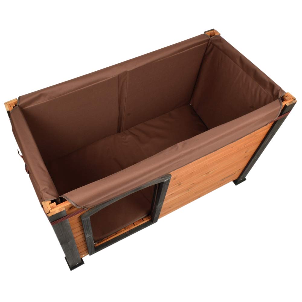 PRECISION PET PRODUCTS Log Cabin Dog House Insulation Kit - Machine Washable -Large