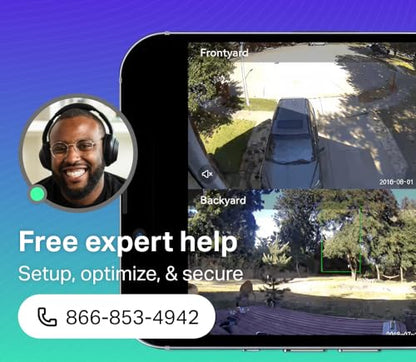 Wyze Cam OG Indoor/Outdoor 1080p Wi-Fi Smart Home Security Camera with Color Night Vision, Built-in Spotlight, Motion Detection, 2-Way Audio, Compatible with Alexa & Google, White, Free Expert Setup