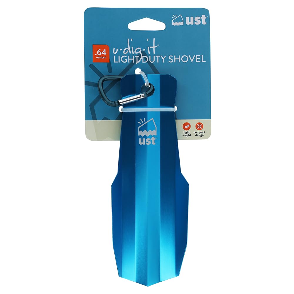 ust U-Dig-It Light Duty Shovel with Convenient, Lightweight Design for Outdoor Survival, Camping, Hiking
