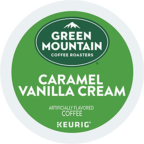 Green Mountain Coffee Roasters Caramel Vanilla Cream Keurig Single-Serve K-Cup pods, Light Roast Coffee, 72 Count