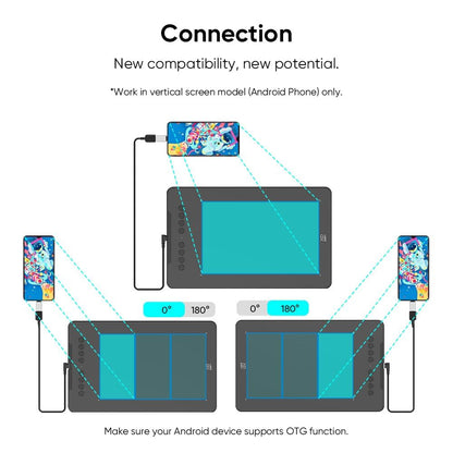 XPPen Updated Deco 01 V3 Drawing Tablet-16384 Levels of Pressure Battery-Free Stylus, 10x6 Inch OSU Graphic Tablet, 8 Hotkeys for Digital Art, Teaching, Gaming Drawing Pad for Chrome, PC, Mac, Android