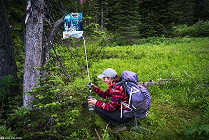 Sawyer Products SP160 One Gallon Gravity Water Filtration System w/Dual-Threaded Mini Filter, Blue/White/Clear