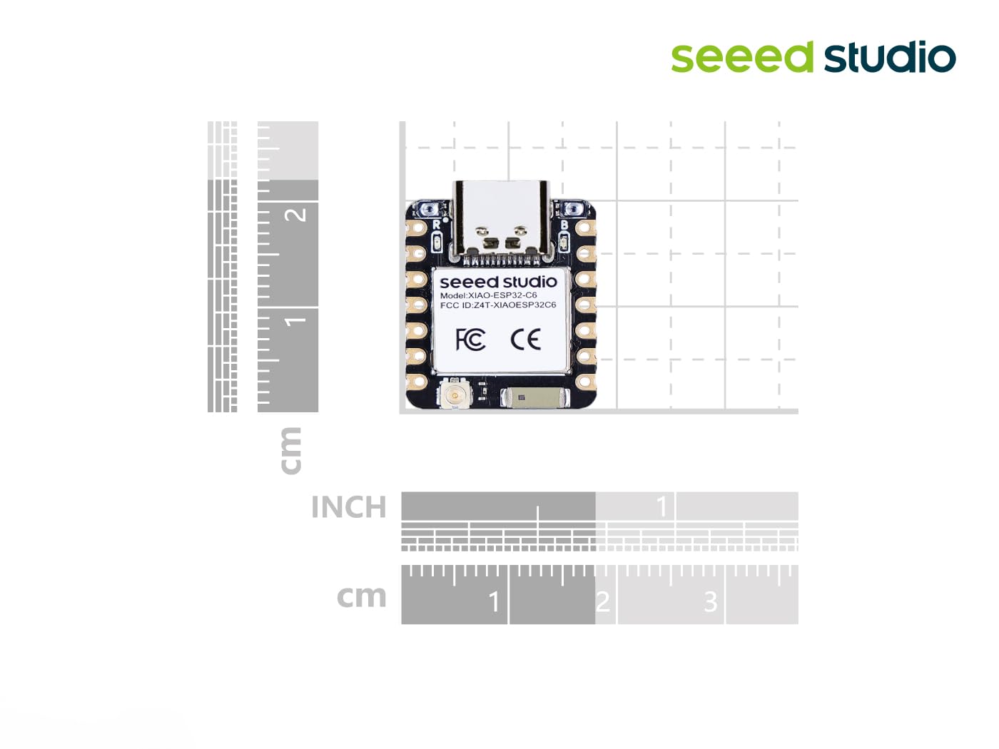 Seeed Studio XIAO ESP32C6-2.4 GHz WiFi 6, Bluetooth 5.3, Zigbee, Thread (802.15.4), ESP Rain Maker, AWS IoT, Support Microsoft Azure, Smart Home