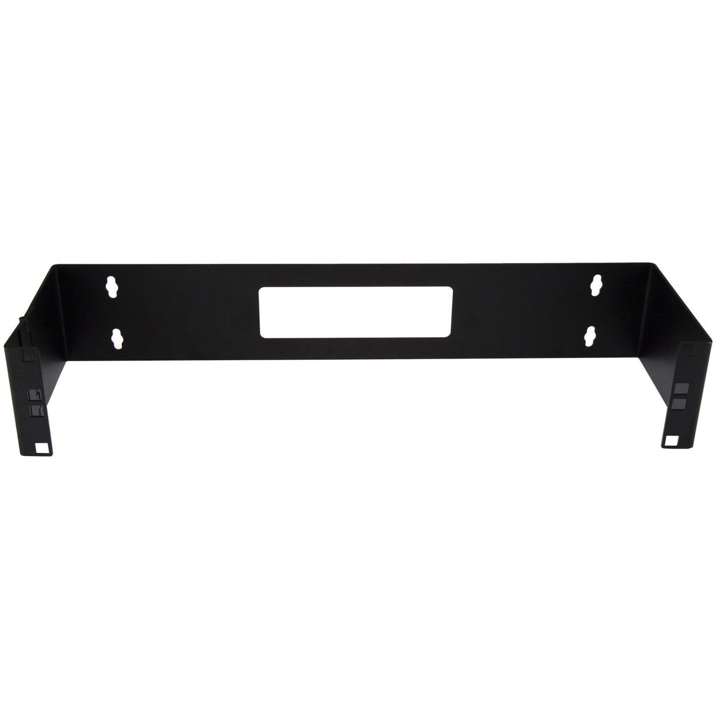 StarTech.com 2U Hinged Wall Mount Patch Panel Bracket - 6 inch Deep - 19" Patch Panel Swing Rack for Shallow Network Equipment- 22lbs (WALLMOUNTH2), Black