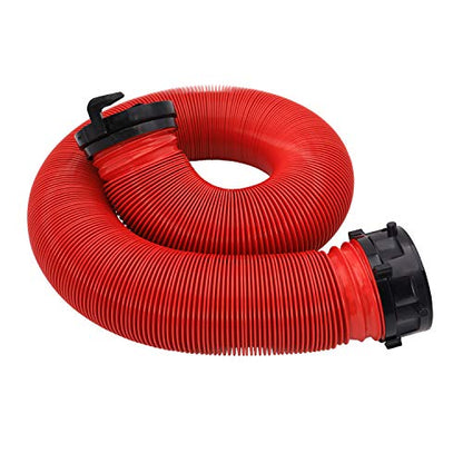 Valterra D04-0113 EZ Coupler 10' RV Extension Hose, Red