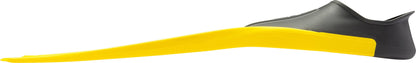 Cressi Clio Full Foot Pocket Fins, Yellow, 33/34