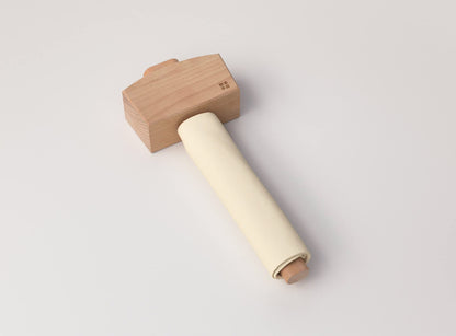 glacio Ice Mallet and Lewis Bag Set – Wooden Hammer & Heavy Duty Canvas Bag for Crushed Ice | Reusable Bar Tool for Whiskey Cocktails Mojitos Home Bartending Essentials