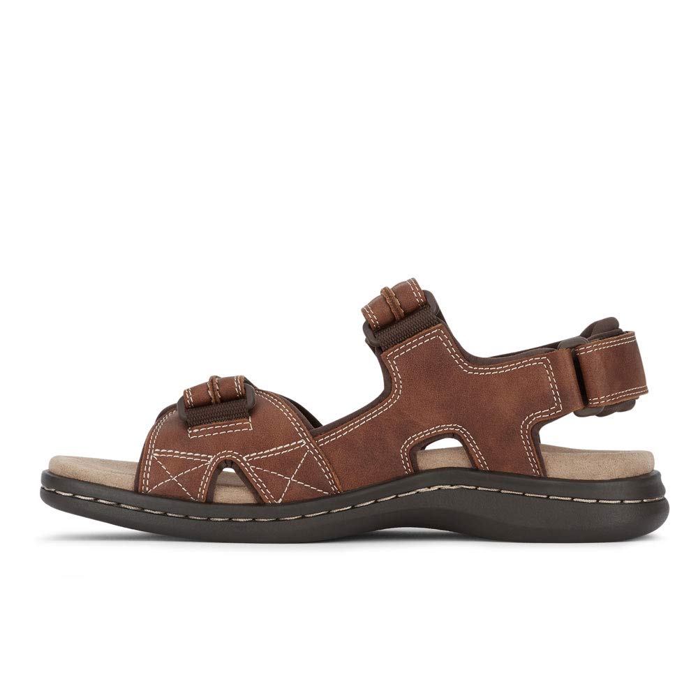Dockers Mens Newpage Outdoor Sport Sandal Shoe,Rust,12
