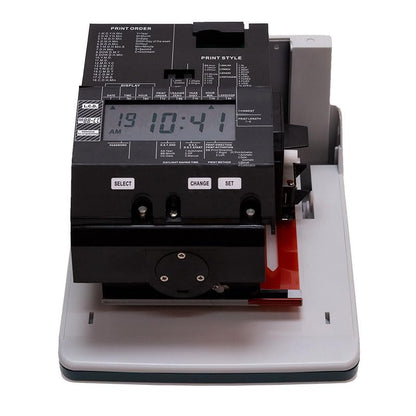 uPunch CR1000 Digital Time Clock and Date Stamp for Small Business: Complete Employee Time Tracking System with 50 Time Cards, Ribbon & Keys