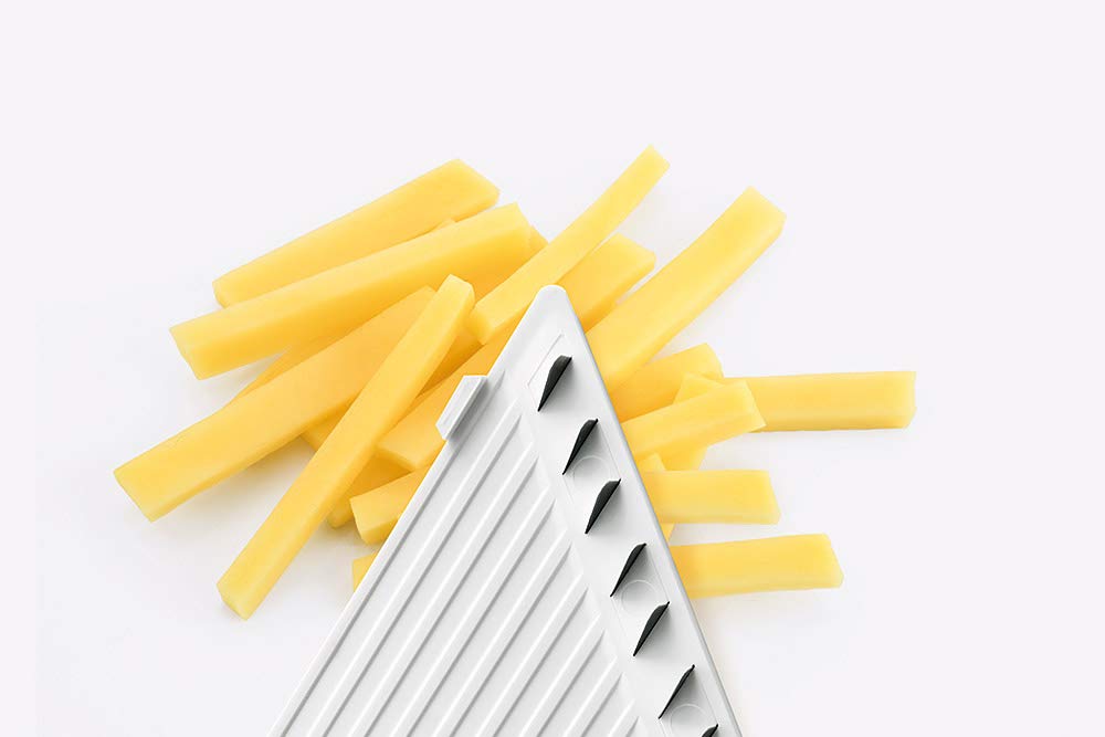 GSD Universal Mandoline Vegetable Slicer | 3 Inserts For Fruit / Cheese / French Fries - Made in Germany - Premium Quality