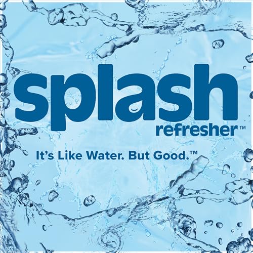 Splash Refresher Flavored Water Bottles, Wild Berry Flavor - 6-Pack, 16.9 Fl Oz - Refreshing Flavored Bottled Water with Electrolytes - Zero Sugar & Zero Calories
