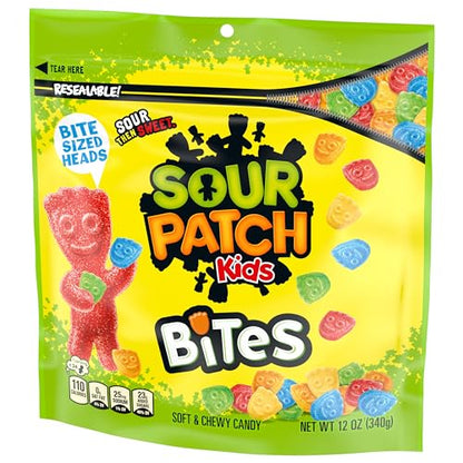 SOUR PATCH KIDS Bites Soft & Chewy Candy, 12 oz