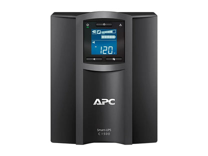 APC 1500VA Smart UPS with SmartConnect, SMC1500C Sinewave UPS Battery Backup, AVR, 120V, Line Interactive Uninterruptible Power Supply