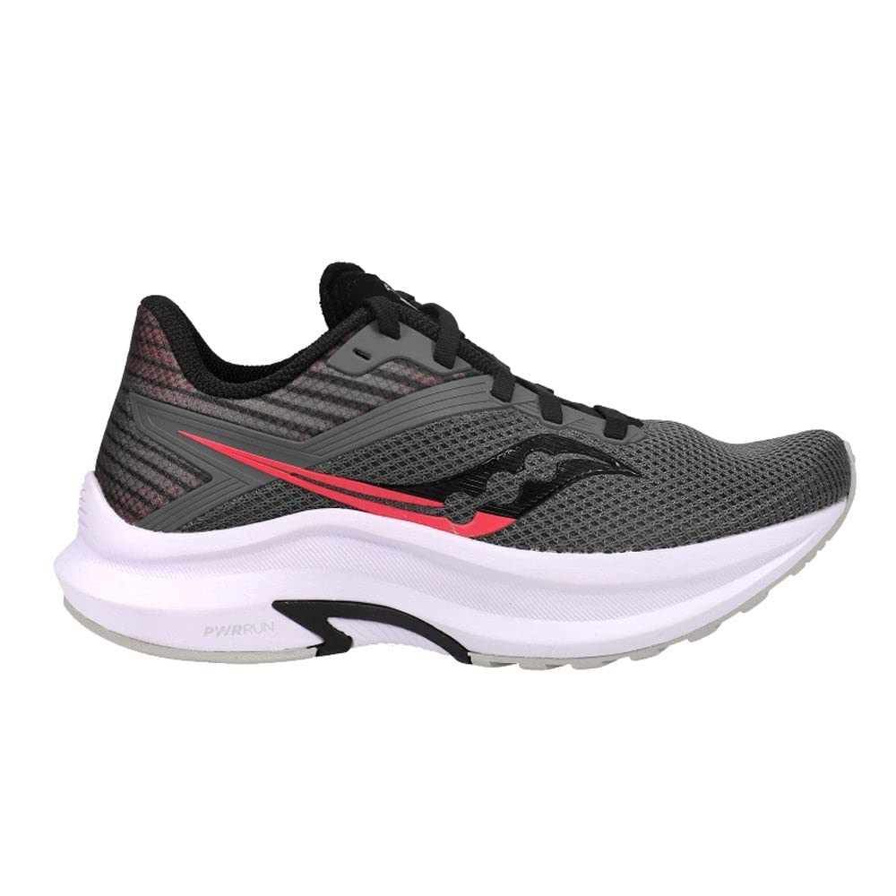 Saucony Women's Axon Road Running Shoe, Grey/Pink, 5