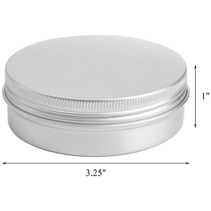 Tosnail 36 Pack 4 oz Aluminum Round Tins Empty Tins Candle Tins Spice Tins with Screw Top Lids