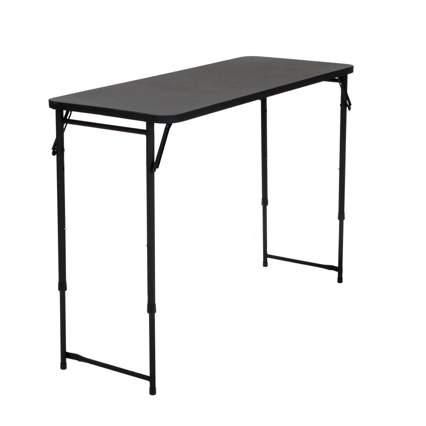 Cosco 20 x 48 Adjustable Height PVC Top, Black Table