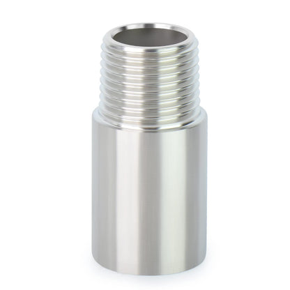 TAISHER 2PCS Stainless Steel Pipe Fittings, 1/2" NPT Male x 1/2" NPT Female Threaded, 2" Length Nipple Cast Pipe