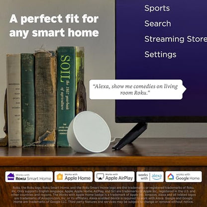 Roku Streaming Stick 4K - HDR & Dolby Vision Roku Streaming Device for TV with Voice Remote & Long-Range Wi-Fi - Free & Live TV