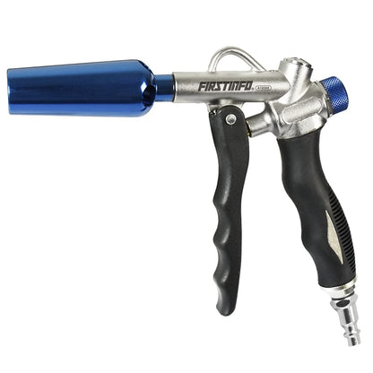 FIRSTINFO A18569US Adjustable Air Flow | Two-Way Taiwan Air Blow Gun with Higher Flow Nozzle | TPR Anti-slip Handle