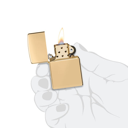 Zippo Classic High Polish Brass Pocket Lighter