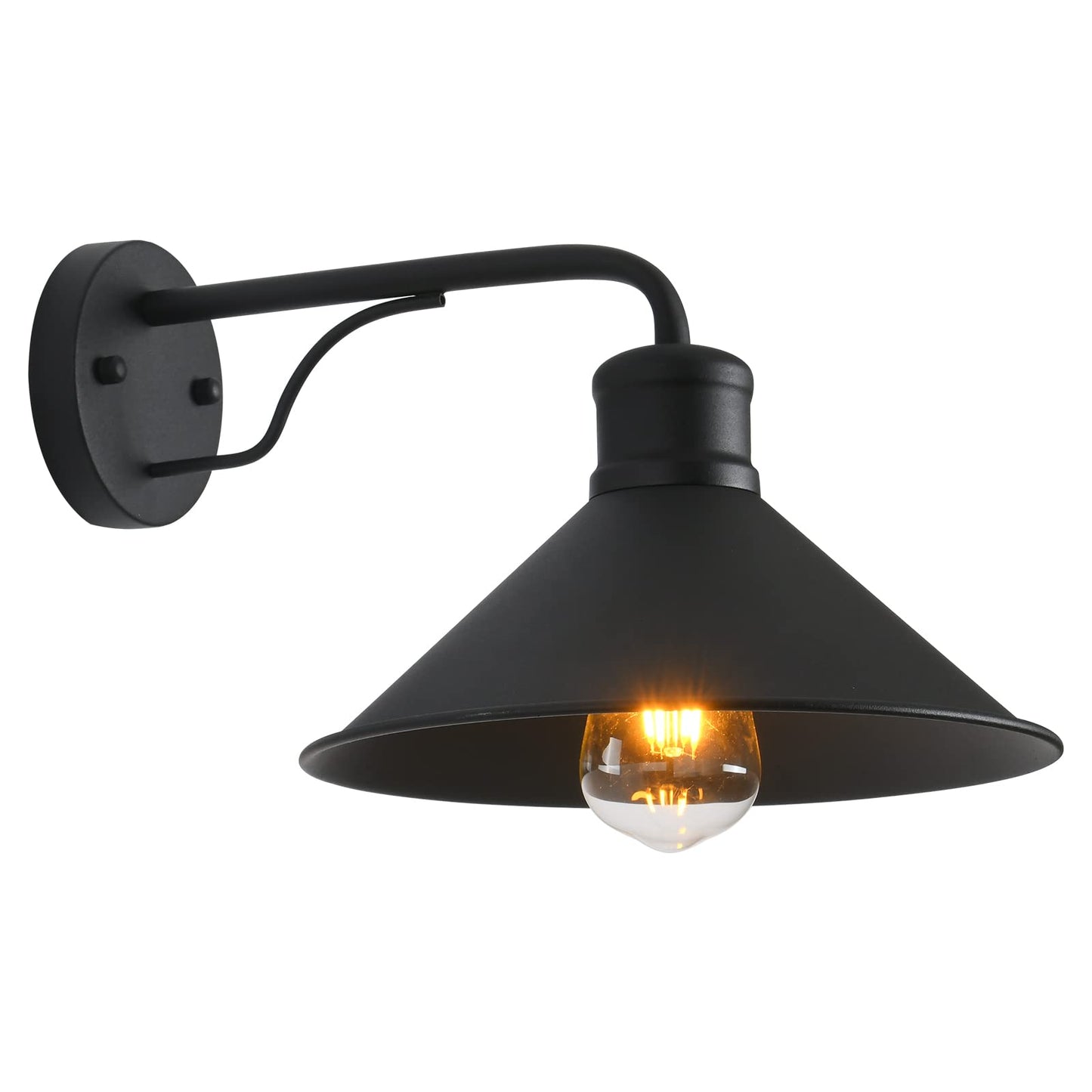 VICTOGATE 1 Pack Outdoor Wall Lights Wall Mount for House, Front Porch Wall Light Fixtures Wall Mount, Farmhouse Wall Sconce, Classic Barn Lights Outdoor & Indoor-E26 Socket