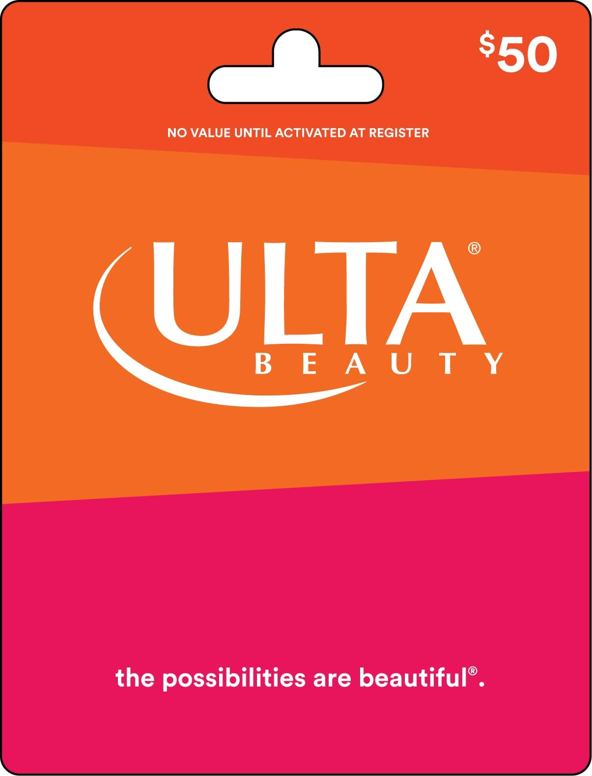 Ulta Beauty Physical Gift card - $50